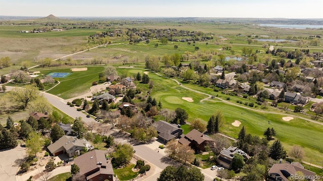 6668 Fairways Dr, Longmont, CO 80503 - aerial overview of property's location featuring a nearby body of water, a golf club, and nearby suburban area