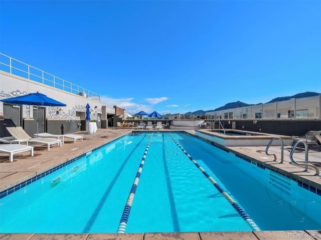 view of pool with a patio