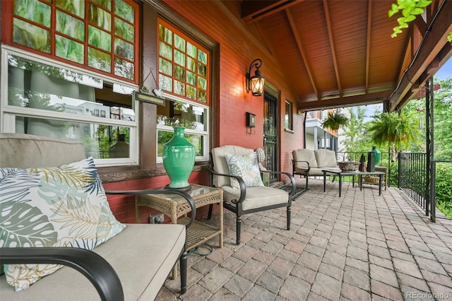 2131 Eliot St, Denver, CO 80211 - view of patio with an outdoor hangout area