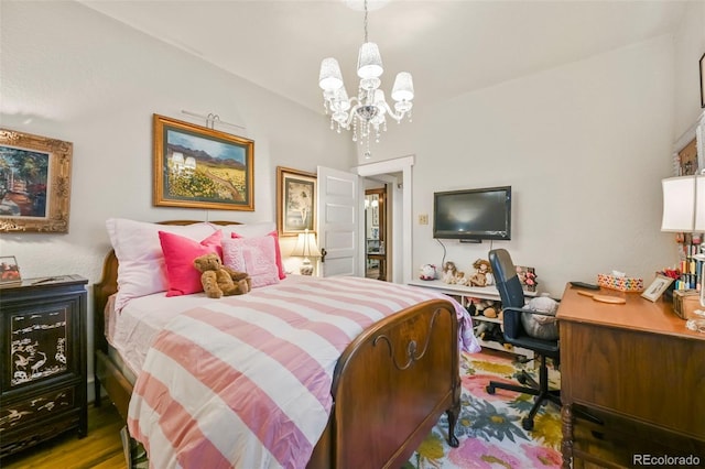 2131 Eliot St, Denver, CO 80211 - bedroom with a chandelier and a desk