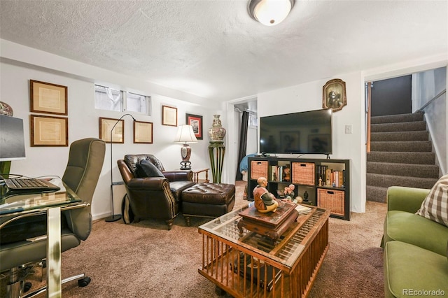 2131 Eliot St, Denver, CO 80211 - carpeted living room featuring stairway