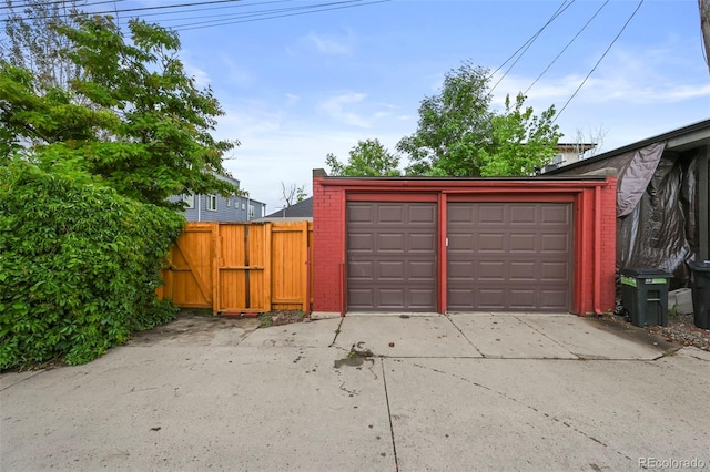 2131 Eliot St, Denver, CO 80211 - detached garage with a gate
