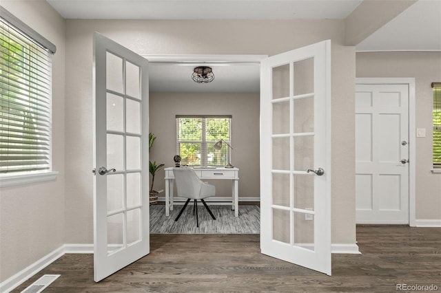 1120 S Harrison St, Denver, CO 80210 - office space featuring french doors and wood finished floors