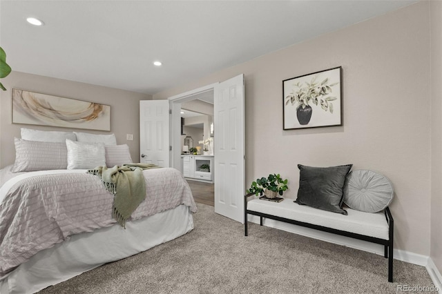 1120 S Harrison St, Denver, CO 80210 - bedroom featuring carpet floors and recessed lighting