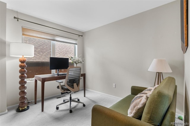 3885 Vrain St, Denver, CO 80212 - office area featuring carpet floors and baseboards