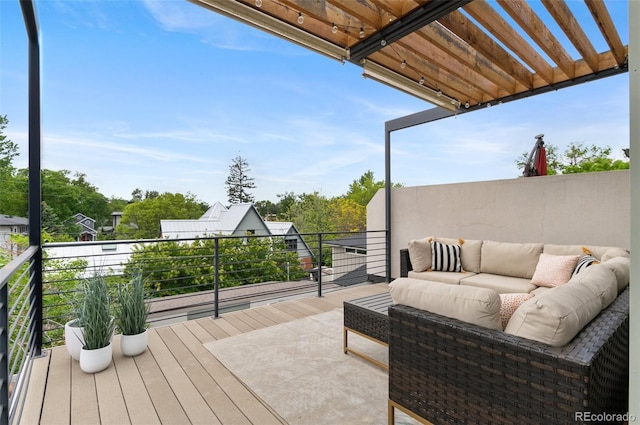 3885 Vrain St, Denver, CO 80212 - wooden deck with an outdoor living space