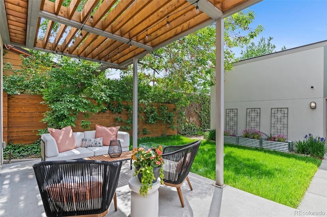 3885 Vrain St, Denver, CO 80212 - view of patio featuring an outdoor hangout area