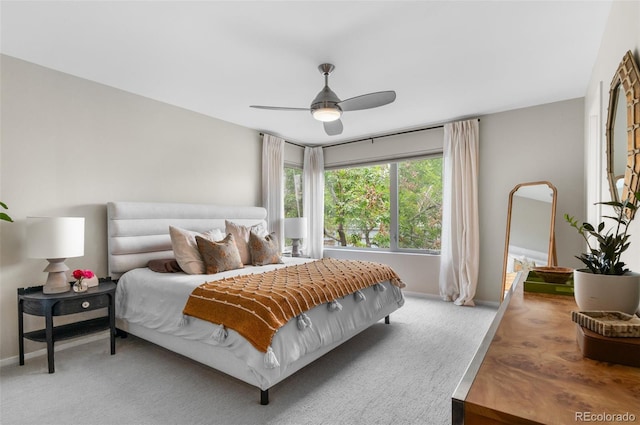3885 Vrain St, Denver, CO 80212 - carpeted bedroom with baseboards and a ceiling fan