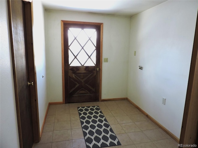 view of tiled foyer