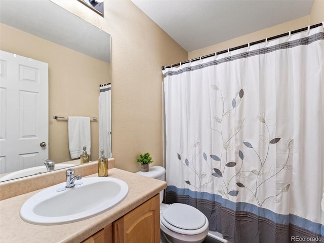 18554 E Vassar Dr, Aurora, CO 80013 - bathroom with vanity and a shower with shower curtain