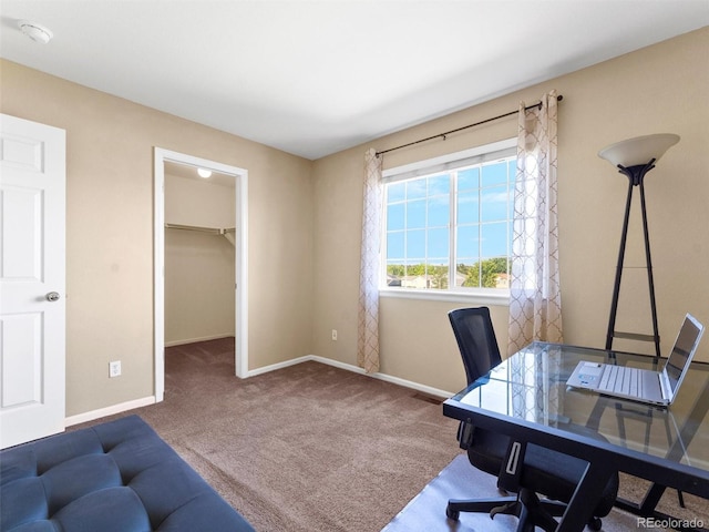 18554 E Vassar Dr, Aurora, CO 80013 - office featuring baseboards and carpet