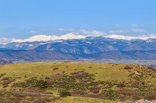 view of mountain background