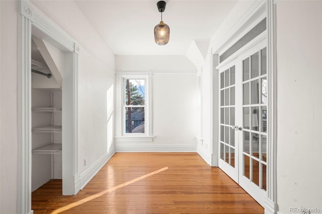 interior space with french doors