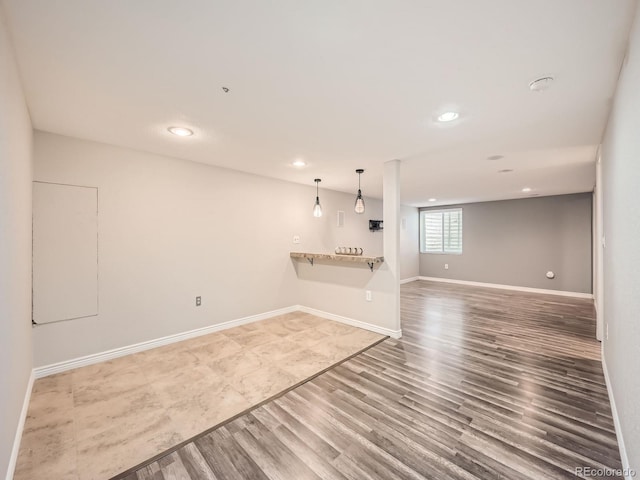 interior space featuring hardwood / wood-style flooring