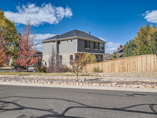 view of side of property