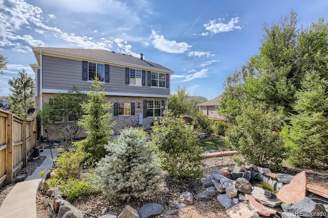 view of rear view of property