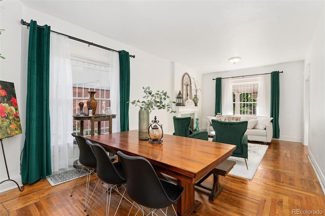 3016 N Franklin St, Denver, CO 80205 - dining area with baseboards