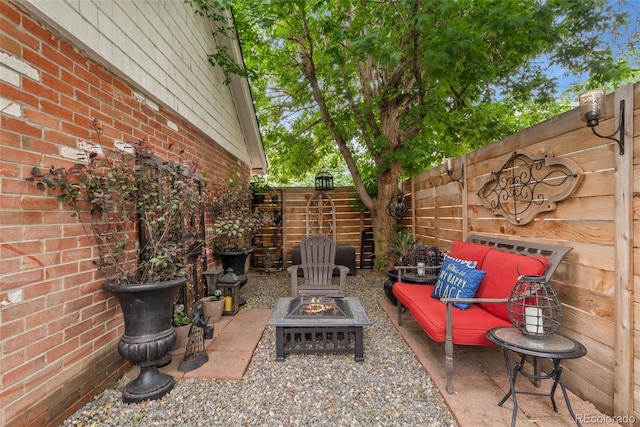 3016 N Franklin St, Denver, CO 80205 - view of patio with an outdoor fire pit