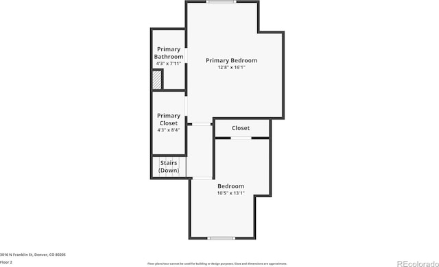 3016 N Franklin St, Denver, CO 80205 - view of floor plan / room layout