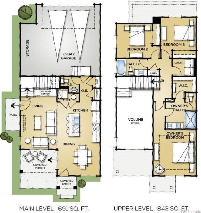 1232-1234 S Algonquian, Aurora, CO 80018 - property floor plan