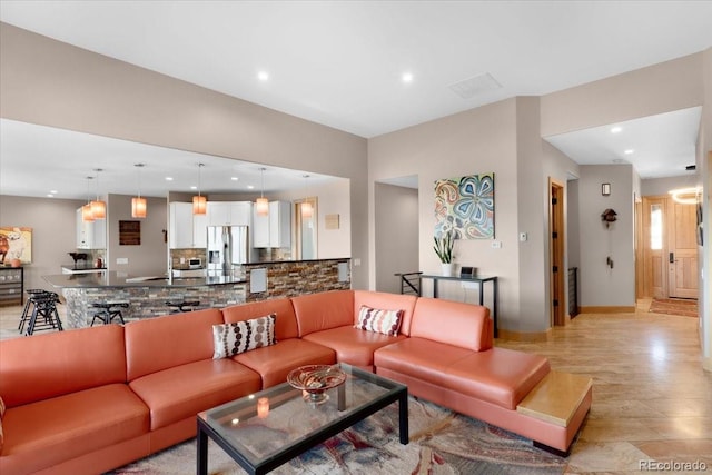 6170 Falcon Ridge Ln, Morrison, CO 80465 - living area with recessed lighting