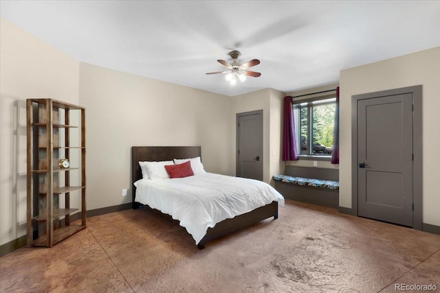 6170 Falcon Ridge Ln, Morrison, CO 80465 - bedroom with a ceiling fan and baseboards
