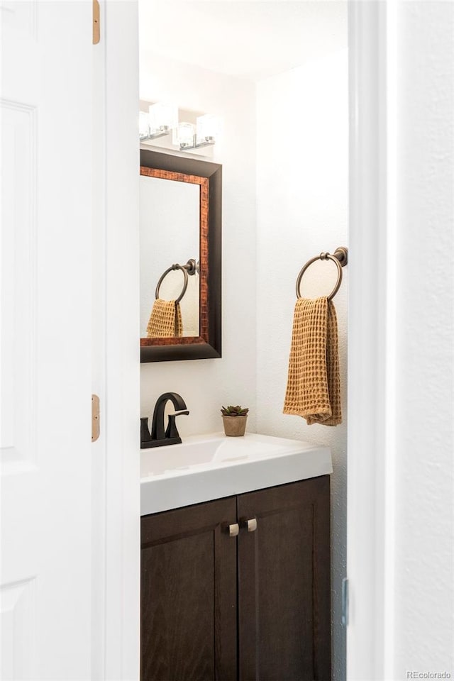 bathroom featuring vanity