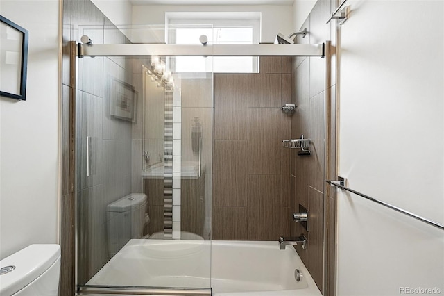 3444 Navajo St Unit 10, Denver, CO 80211 - bathroom with toilet and enclosed tub / shower combo