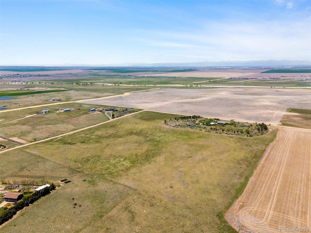 aerial view of sparsely populated area