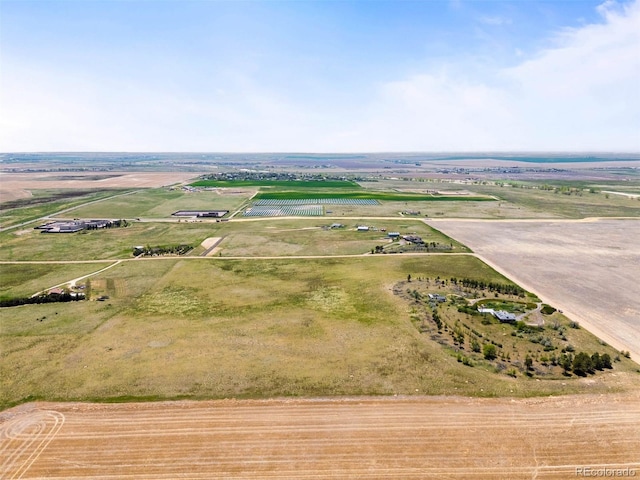 aerial view of sparsely populated area