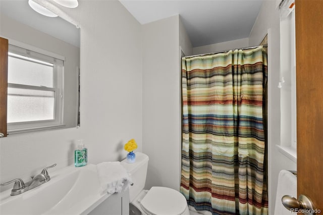 4525 S Cole Ct, Morrison, CO 80465 - full bath featuring vanity, a shower with curtain, and toilet