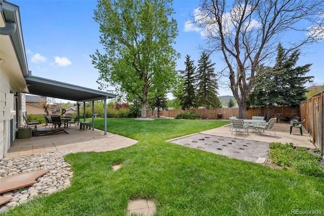 4525 S Cole Ct, Morrison, CO 80465 - view of yard featuring a patio