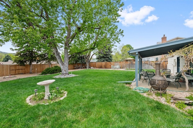 4525 S Cole Ct, Morrison, CO 80465 - view of yard with a fire pit