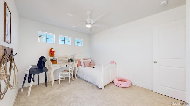 689 Olive St, Broomfield, CO 80023 - carpeted bedroom with baseboards and ceiling fan
