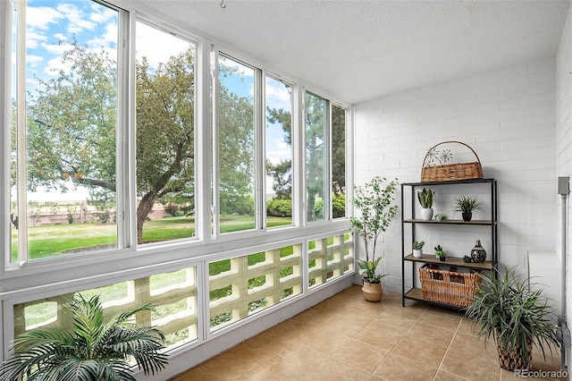 view of sunroom