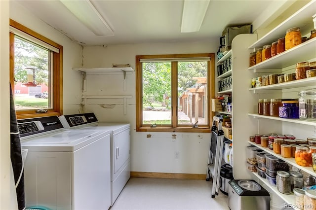 8834 Deiffendeffer Rd, Rye, CO 81069 - laundry area featuring washing machine and dryer and healthy amount of natural light