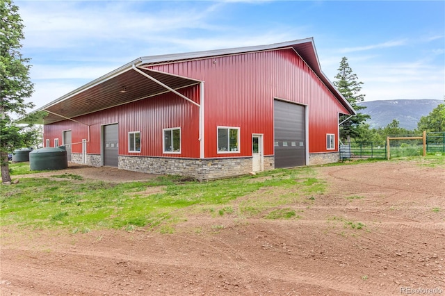 8834 Deiffendeffer Rd, Rye, CO 81069 - view of pole building featuring a mountain view and dirt driveway