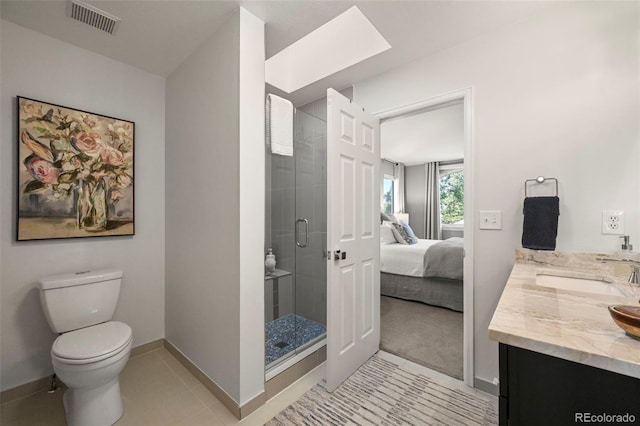 10793 Alcott Way, Denver, CO 80234 - full bathroom featuring a stall shower, double vanity, and ensuite bathroom