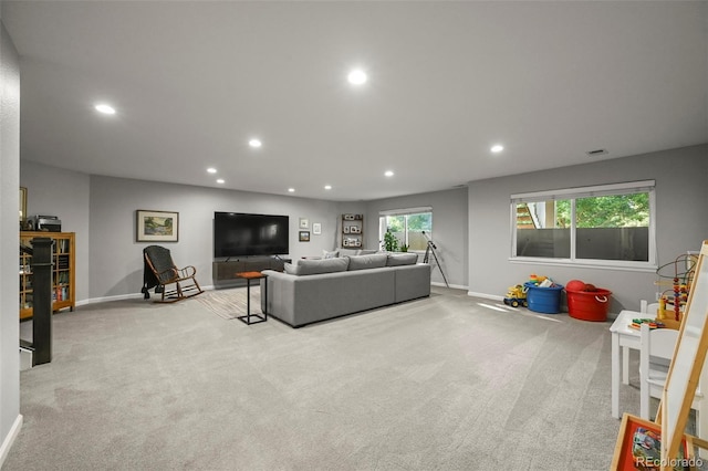 10793 Alcott Way, Denver, CO 80234 - carpeted living room with recessed lighting and baseboards