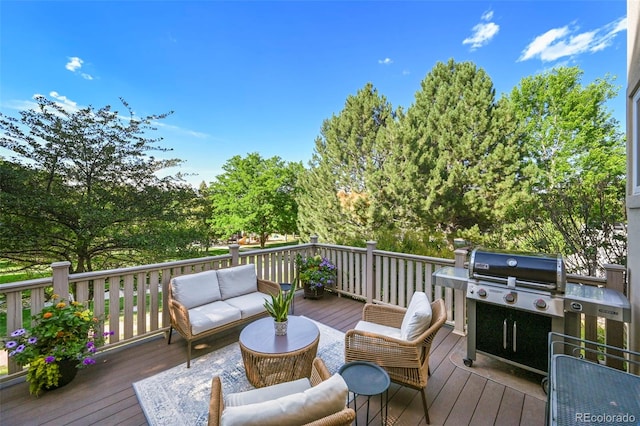 10793 Alcott Way, Denver, CO 80234 - wooden terrace with an outdoor hangout area