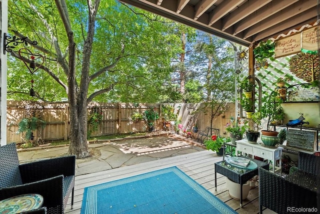 8060 Meadowdale Sq, Niwot, CO 80503 - view of swimming pool with a wooden deck and a fenced backyard