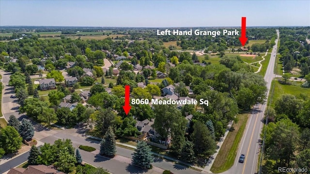 8060 Meadowdale Sq, Niwot, CO 80503 - bird's eye view of a tree filled landscape
