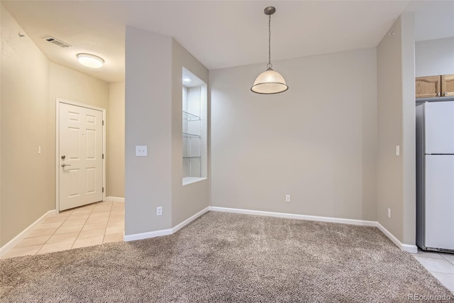 interior space with light colored carpet