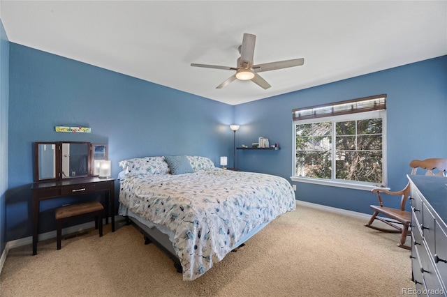 12812 Jasmine St Unit C, Thornton, CO 80602 - carpeted bedroom featuring baseboards and ceiling fan