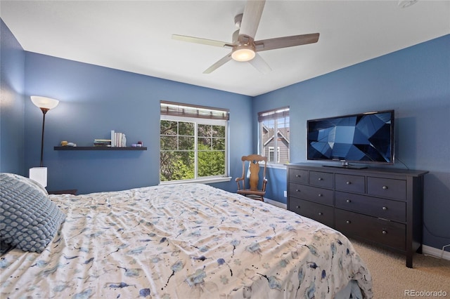 12812 Jasmine St Unit C, Thornton, CO 80602 - carpeted bedroom featuring baseboards and ceiling fan