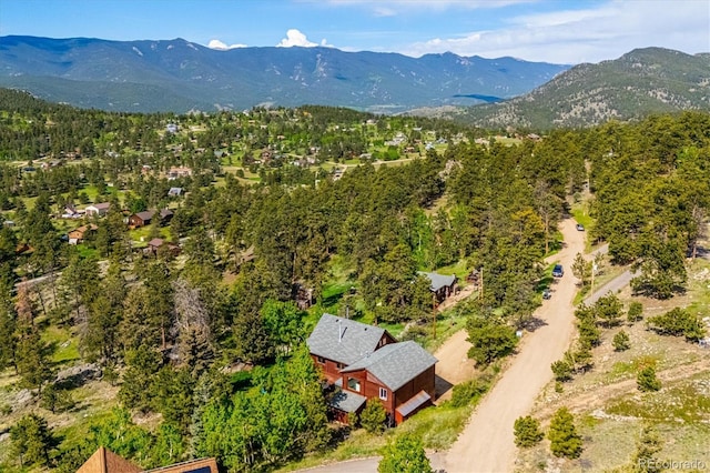 429 Overlook Dr, Bailey, CO 80421 - bird's eye view of a mountainous background