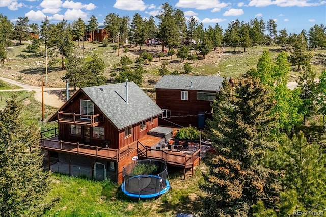 429 Overlook Dr, Bailey, CO 80421 - view of subject property with a tree filled landscape