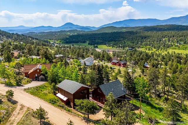 429 Overlook Dr, Bailey, CO 80421 - drone / aerial view of a mountain backdrop