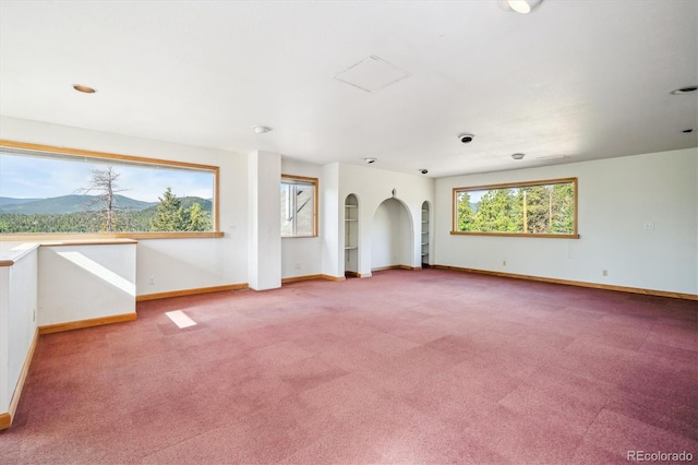 429 Overlook Dr, Bailey, CO 80421 - empty room featuring carpet flooring and a mountain view