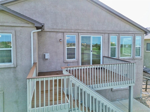 10402 Capital Peak Way, Peyton, CO 80831 - view of wooden terrace